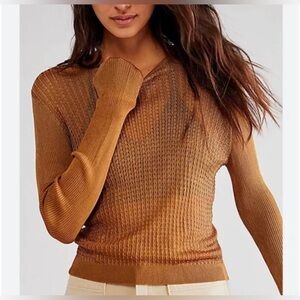Free People H2O Crew size S open knit